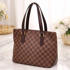 Authentic Louis Vuitton Cabas Piano Damier Ebene Tote Bag/Luxury Designer Bag